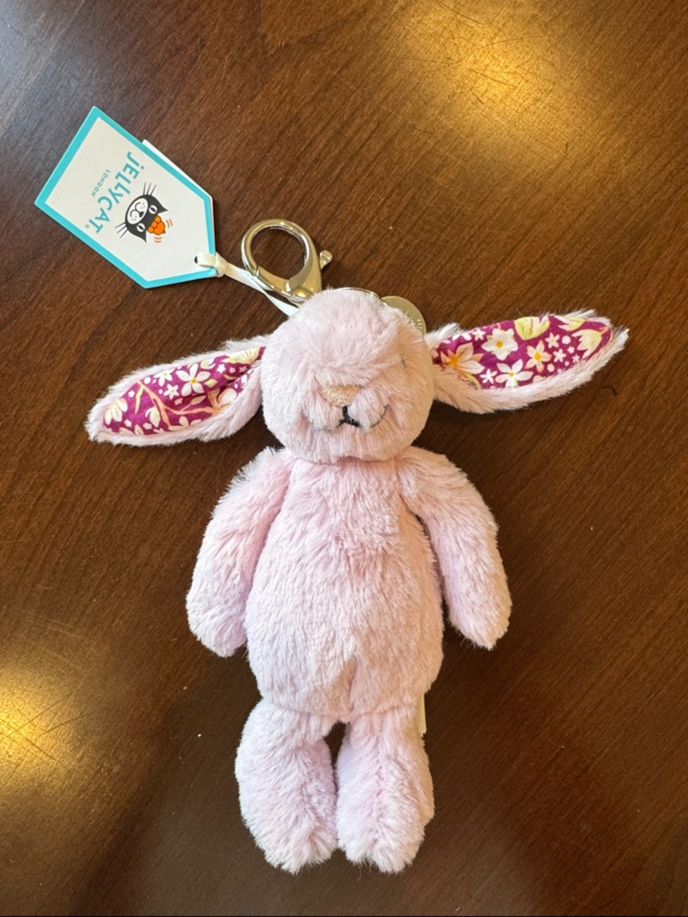 BNWT Authentic Jellycat Thislepop Blossom Bunny Bag Charm